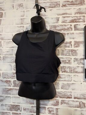 Fabletics Black High-Neck Sports Bra